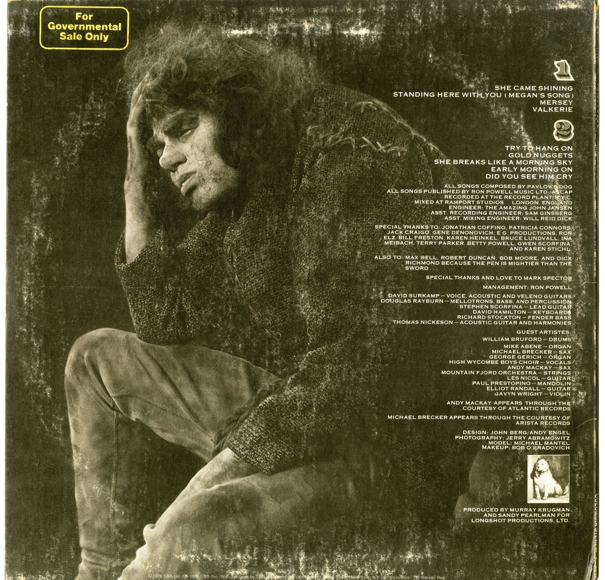 Pavlov's Dog『At Sound Of The Bell』（1976）US盤02